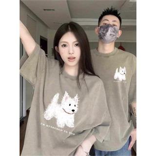 HIIXIIVI Áo thun unisex cotton tay ngắn cổ tròn, form baggy, in độc đáo, phù hợp cặp đôi
