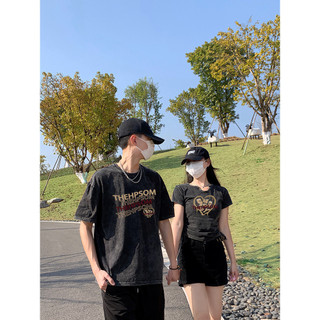 Hiixiivi Áo Thun Unisex Tay Ngắn Cotton Cổ Tròn Nam Nữ Baggy In Cặp Đôi 2024