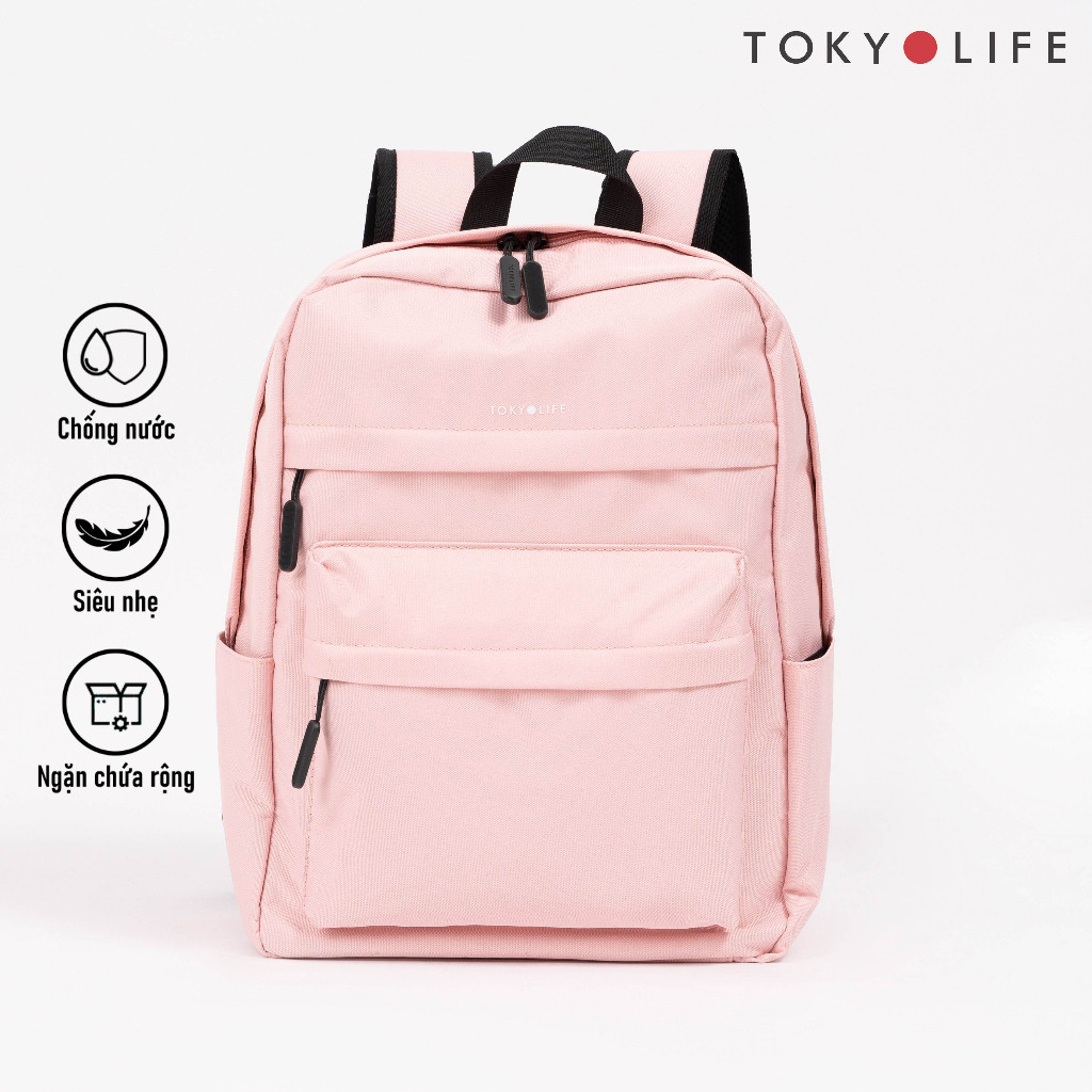 Balo chống nước thời trang TOKYOLIFE nam nữ thiết kế basic siêu nhẹ chất liệu cao cấp 40001932