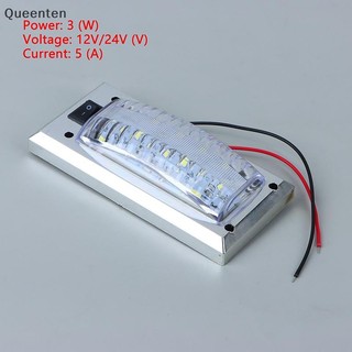 Queenten LED 12V-24V Bảng Điều Khiển Đèn Đọc Sách Nội Thất Ô Tô Độ Sáng Cao Đèn Cabin Cho Xe Tải RV Thuyền Cắm Trại Đèn Tắt QT