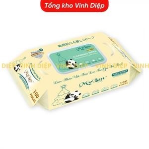1 bịch 8 gói khăn ướt Mini MyLan cao cấp không mùi không hoá chất an toàn cho da nhảy cảm