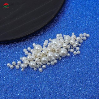 Kẹp tóc ngọc trai thanh lịch Barrettes Mũ hợp kim cầm ổn định có ngọc trai giả
