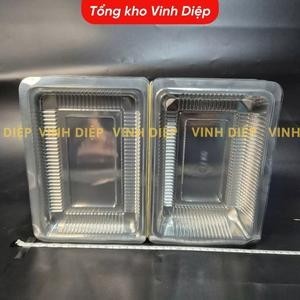.Combo 100 hộp nhựa dùng 1 lần 0.7KG , hộp nhựa trong, hộp đựng bánh, hoa quả, đồ ăn