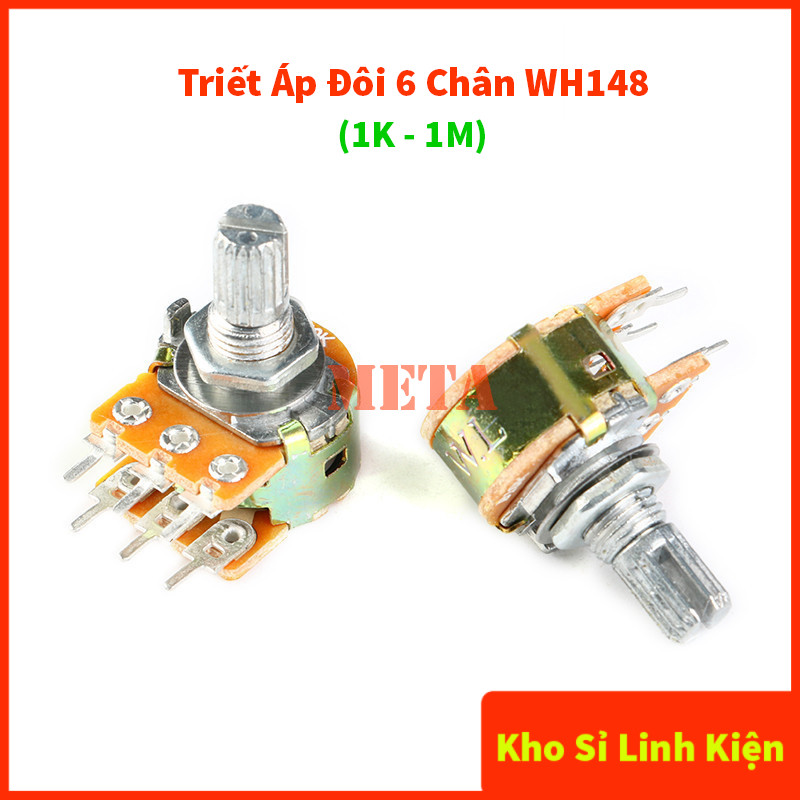 Triết Áp Đôi 6 Chân WH148 1K 2K 5K 10K 20K 50K 100K 200K 500K 1M (Biến ...