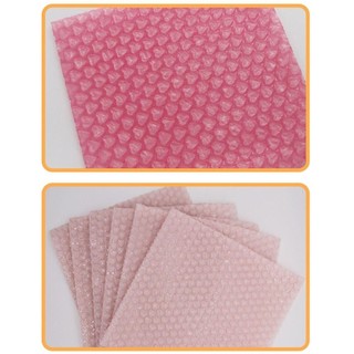 Bao bì đệm BAMBOOB 0,2 x 6M, Bộ đệm đóng gói chống sốc hình trái tim, giấy xốp dày dễ vỡ, cuộn thủy tinh