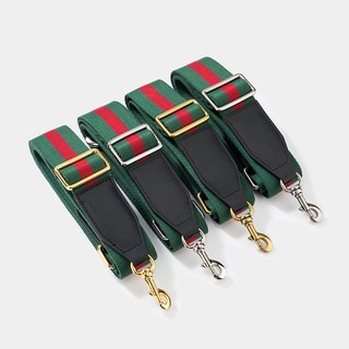 Dây vải thay thế túi xách Gu, rộng 3.8cm, có thể điều chỉnh, dài chéo vai; màu đỏ/xanh dương/xanh lá