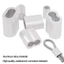 LAKAM 10-50 Cái Tay Uốn, Kẹp cố định Kẹp cáp hai lỗ, Phần cứng bền M1 đến M12 Dây nhôm Ferrules Dây thép