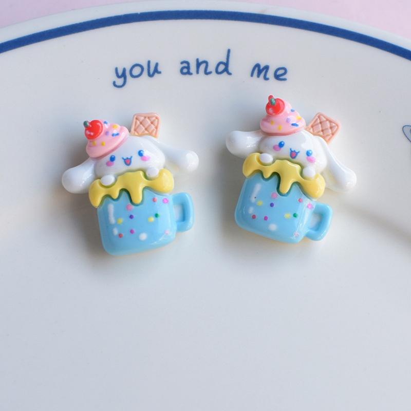 Phụ kiện khóa Crocs Sanrio hoạt hình, DIY sáng tạo, có thể tháo rời, trang trí mũ tai, phù hợp nhiều loại giày