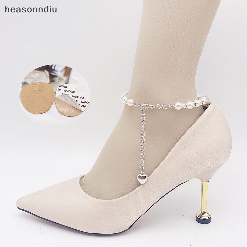 Masonndiu 1 Dây Cột Giày Cao Gót Chống Trượt Đính Hạt Ngọc Trai Thời Trang Cho Nữ vn