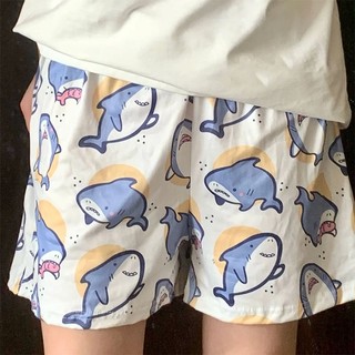 Hoạt Hình Quần Short Ngủ Dáng Rộng Thoáng Khí In Họa Tiết Dễ Thương Thời Trang Mùa Hè Cho Nữ