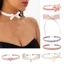 XGB Hợp Thời Trang Nhung Choker Trái Tim Mặt Dây Chuyền Vòng Cổ Cho Nữ Hoa Bướm Xương Đòn Dây Xích Cổ Tiệc Giáng Sinh Người Do Thái