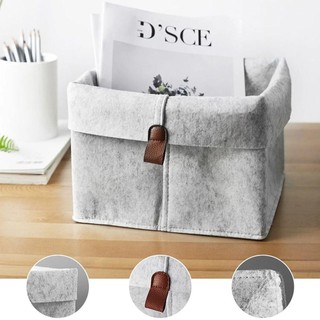 Giỏ đựng đồ nỉ SPIRAKOGEO, Giỏ đựng đồ lặt vặt có thể gập lại, Hộp đựng văn phòng phẩm mỹ phẩm Hộp đựng đa chức năng Hộp đựng vải nỉ Phòng ngủ