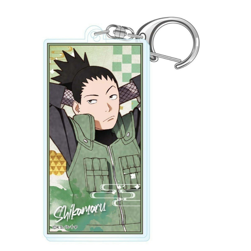 Móc khóa NARUTO ver CHỮ NHẬT mica acrylic in hình anime xinh xắn