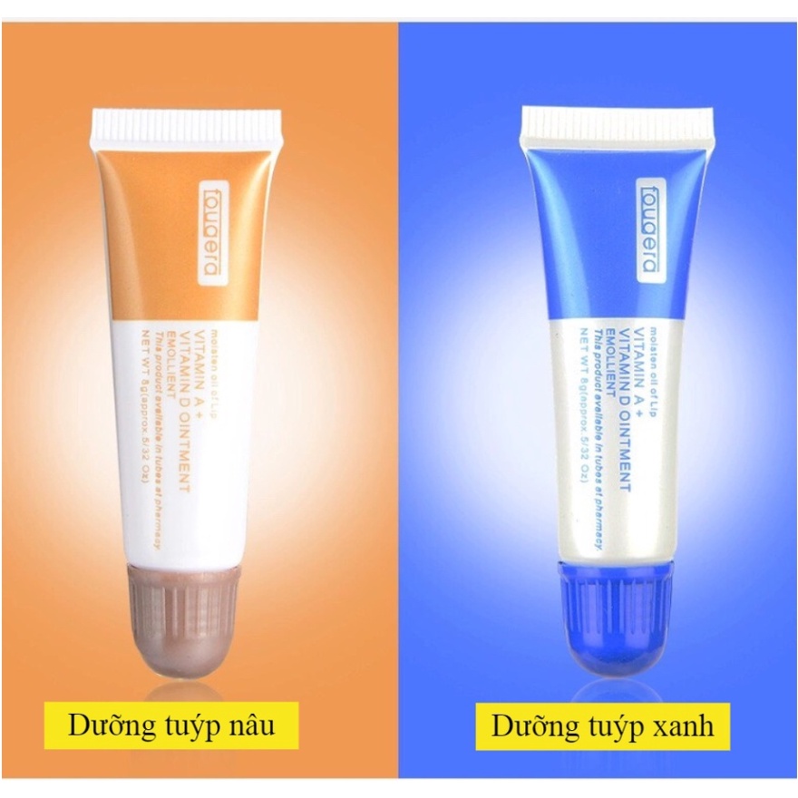 Dưỡng Tuýp Vitamin A D Dưỡng Môi, Mày Sau Xăm, Giúp Da Mau Lành