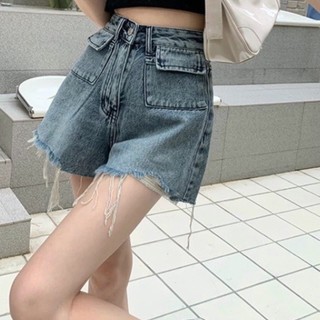 Quần jean rách Nhỏ Clothing bigsize nữ lưng cao dáng chữ A không co giãn, Quần short bò nữ 58-93kg trẻ trung  J3