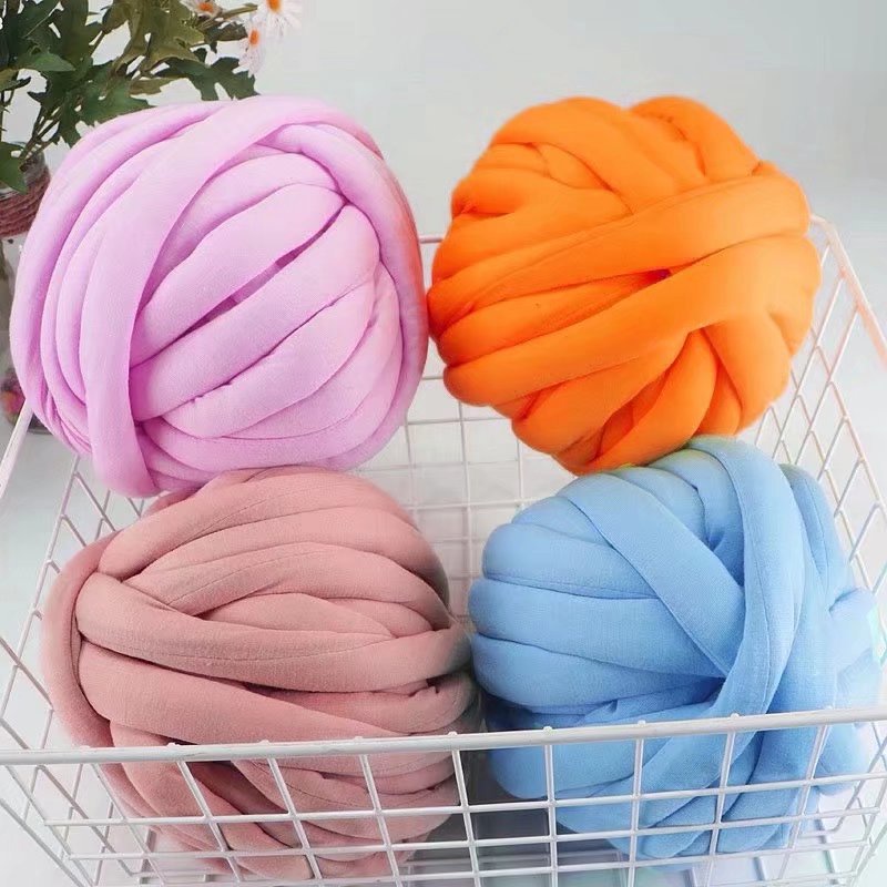 Cuộn Len Khổng Lồ Siêu Mềm 2cm 250g Dùng Làm Gối / Chăn / Gối / Giường ...