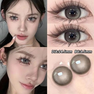 1 Cặp 2 Kính Áp Tròng Màu Nâu Và Xám 14.5mm Cho Cận Thị Hằng Ngày