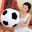 Hoạt Hình Sáng Tạo Sang Trọng Đồ Chơi Búp Bê Nhồi Bông Dễ Thương Siêu Mềm Bóng Đá Ném Gối Cho Gia Đình Phòng Khách Phòng Ngủ