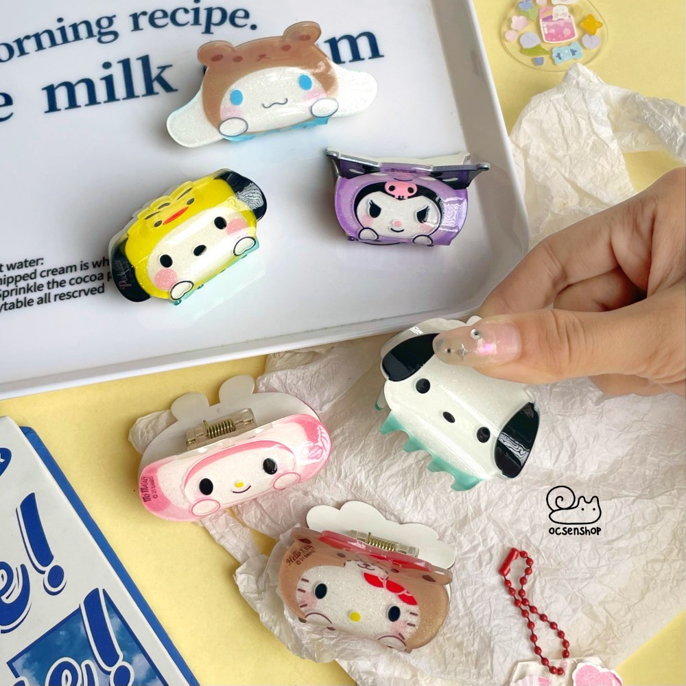 Kẹp càng cua mặt Sanrio cosplay (6cm)