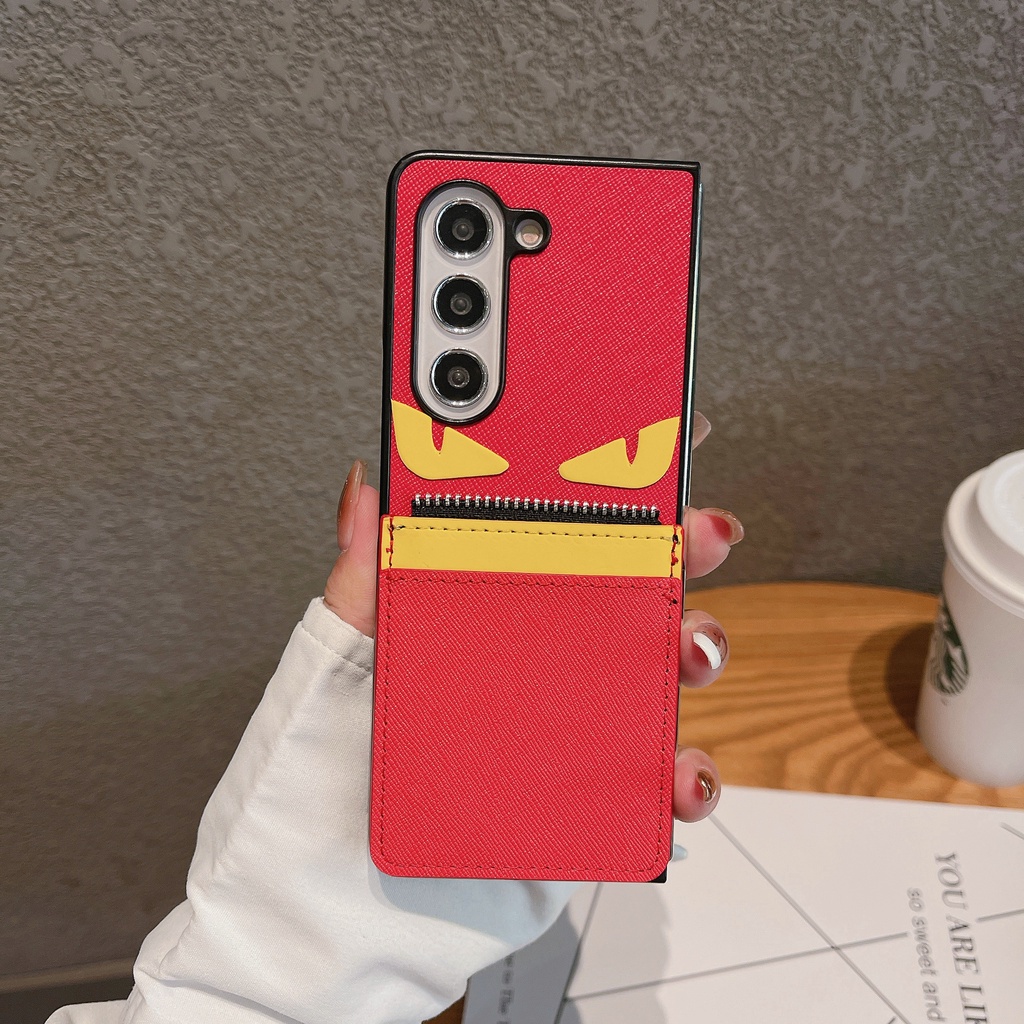 Dành Cho Samsung Galaxy Z Fold 6 5 4 3 2 Da PU Cổ Điển Cổ Điển Có Thẻ Ví Thiết Kế Khe Cắm Ốp lưng Samsung Galaxy Z Fold5 Z Fold6 5G Gấp Ốp lưng