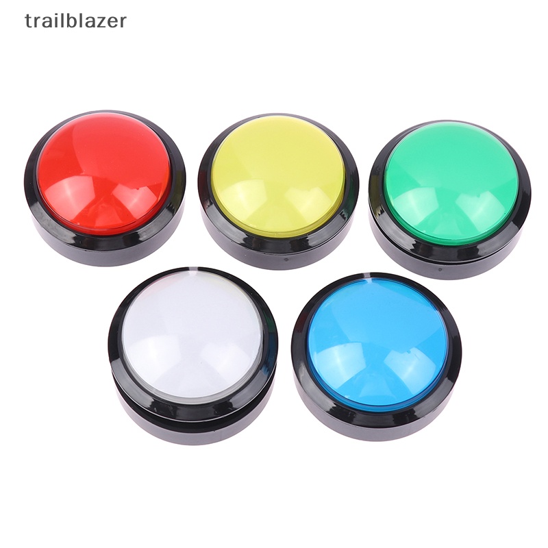 1 Nút Nhấn Đèn led Tròn Lớn 60mm 12v 32a Cho Máy Chơi game arcade Mới