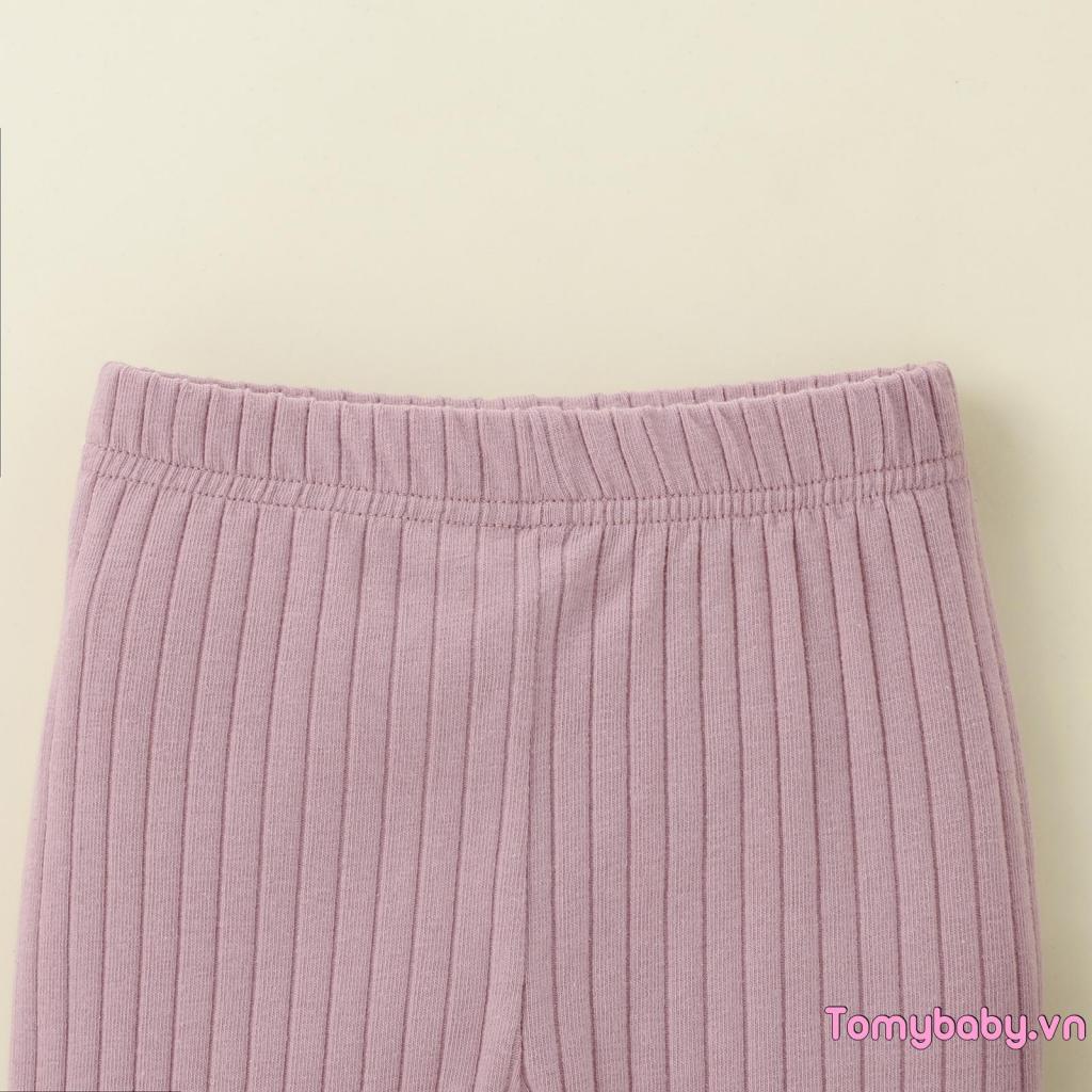 Quần Legging Lưng Thun Màu Trơn Đơn Giản Thời Trang Xuân Thu Cho Bé