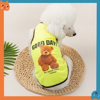 Mùa Hè Dễ Thương Cho Chó Quần Áo Thú Cưng Áo Chó Con In Hình Cotton Áo Chó Con Mèo Quần Áo