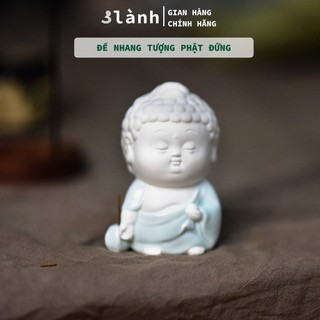 Đế Cắm Nhang Trầm Hương Tượng Phật 3 Lành Gốm Sứ Cao Cấp Dáng Đứng Nằm Thiền Tâm Linh Thờ Cúng