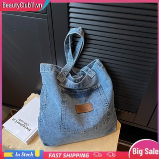 Túi Xách denim Cỡ Lớn Thời Trang Đơn Giản Cho Nữ