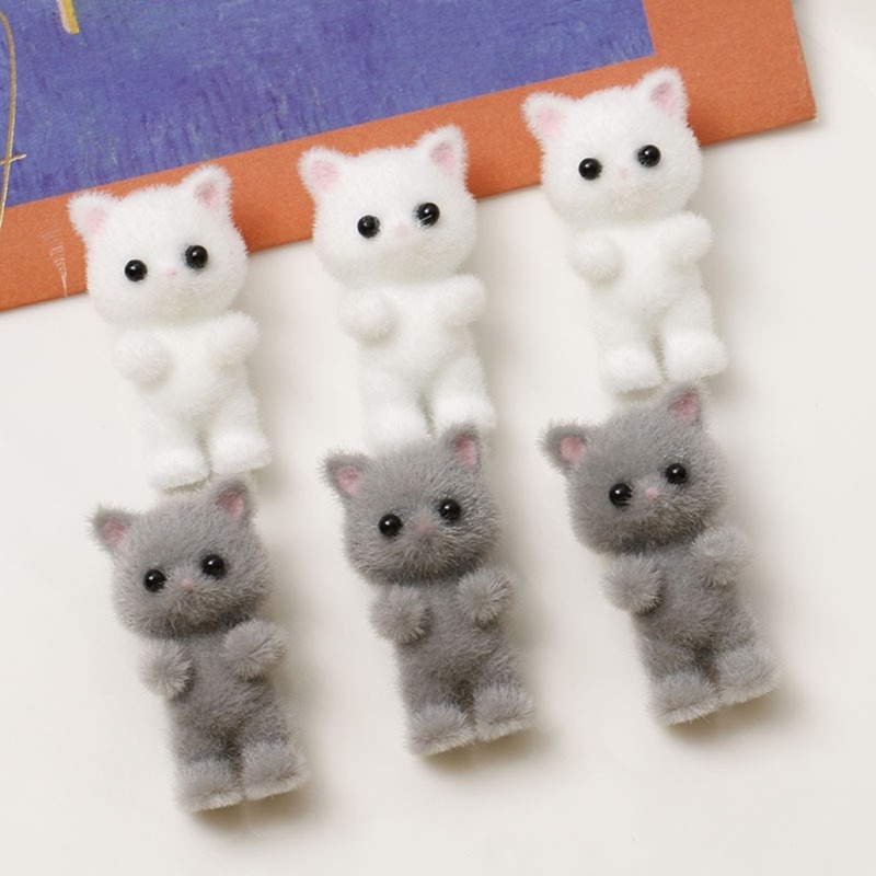 Hl Ngọt Ngào Mũ Bông Tai Mặt Dây Chuyền 3D Kitty Nửa Lỗ DIY Phụ Kiện Trang Sức