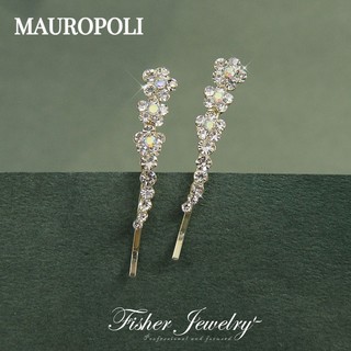 Mauropoli [Hàng Có Sẵn] Kẹp Tóc Hợp Kim Đính Đá Phong Cách Mới Cho Nữ