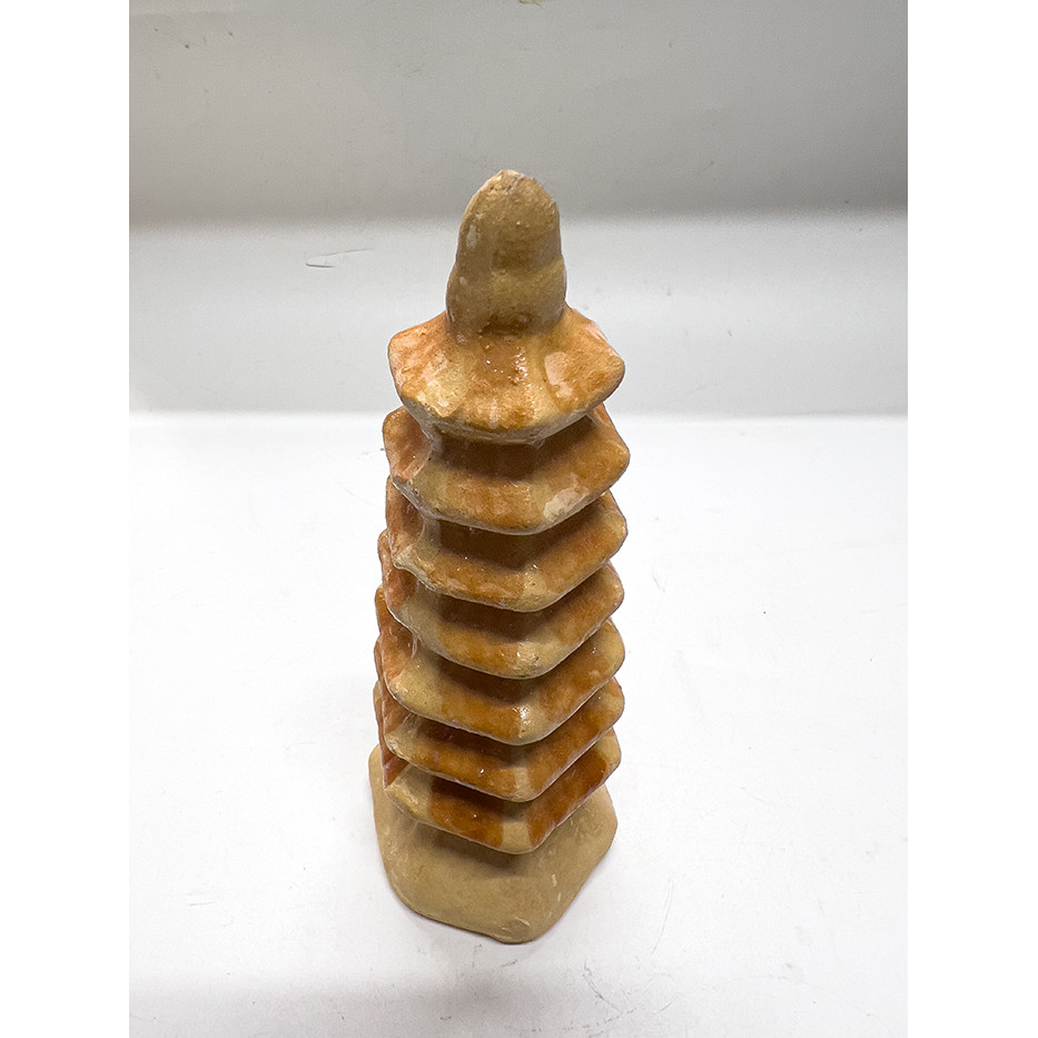 Tháp Nhọn Cao 17cm Bằng Sành Sứ, Tráng Men Trang Trí Bể Cá Cảnh, Hon Non Bộ, Tiểu Cảnh