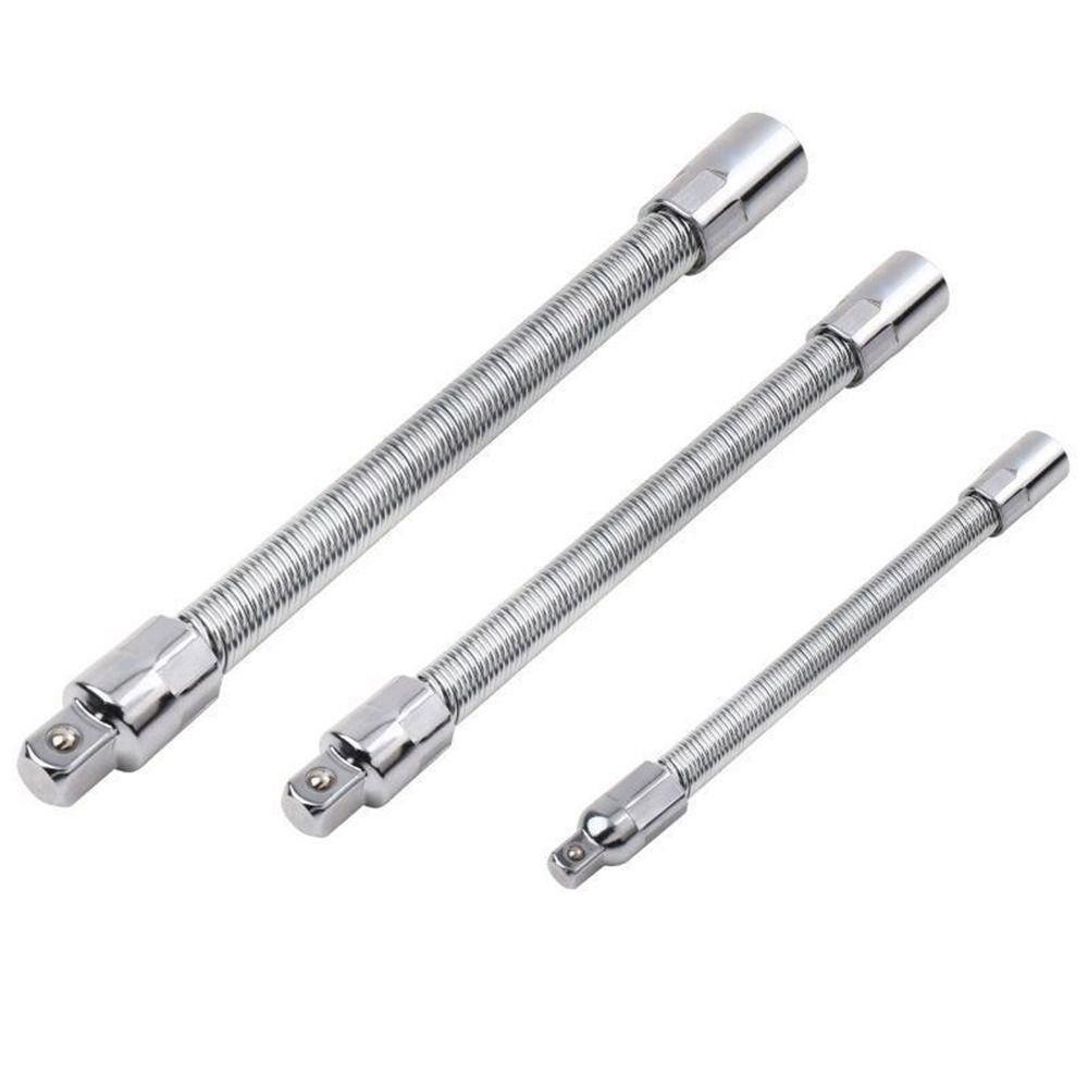 BORAGETE 1 Thanh nối dài ổ cắm ổ cắm, Thanh nối dài cột Ratchet trục linh hoạt, Đầu chuyển đổi Mô-men xoắn cao 1 / 4 3 / 8 1 / 2 Bộ chuyển đổi thanh kết nối Máy khoan điện tử