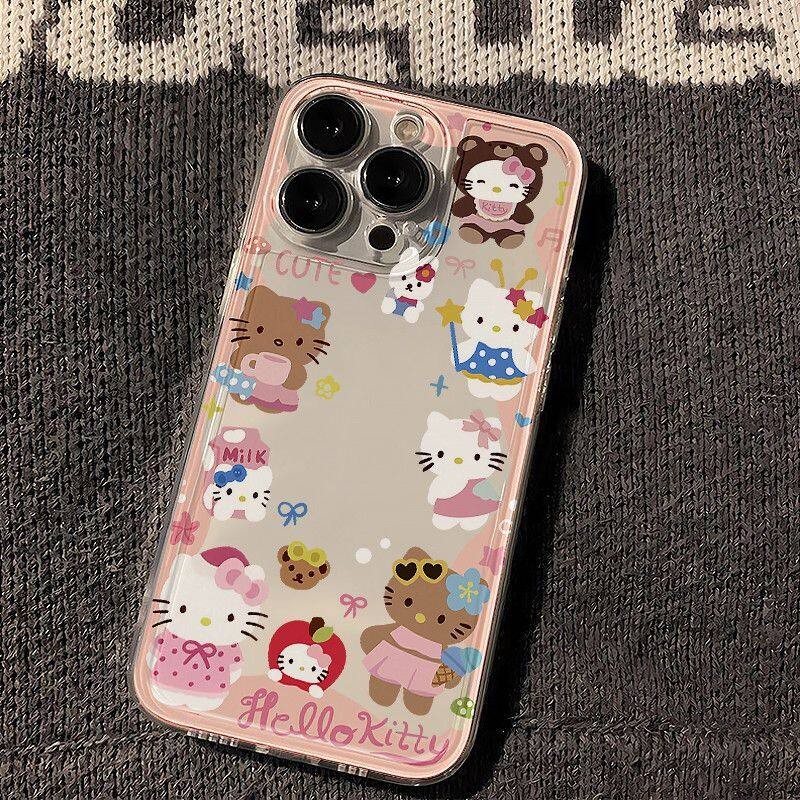 Ốp Điện Thoại Cho Samsung Galaxy A7 2018 A06 Note 10 Lite A81 10 Plus 20 Ultra J6 Plus J2 J7 Prime G530 M23 A72 A73 5G Vỏ Hello Kitty Hoạt Hình Dễ Thương Sanrio Angel Eyes