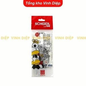 Bộ thước kẻ, thước đo độ, eke cho học sinh bộ dụng cụ học tập 4 chiếc Trong suốt