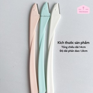 Bộ 3 Dao Cạo Lông Mày Malian Màu Pastel (Mẫu 2026) - Xinh Xắn, Lưỡi An Toàn