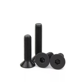 ((LLY) Vít Bulông đầu chỏm cầu , bulong  đầu bằng inox 304 Đen，Bu Lông Đầu Lục Giác Dẹp Siêu Mỏng Bằng，Ốc vít  đầu lục giác dẹp mỏng phẳng M2-M8 * L: 3-60mm (RM-VN-1)