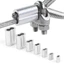 LAKAM 10-50 Cái Tay Uốn, Kẹp cố định Kẹp cáp hai lỗ, Phần cứng bền M1 đến M12 Dây nhôm Ferrules Dây thép