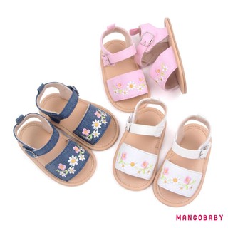 Mg-baby Girl Xăng đan Hoa Thường Ngày Mùa Hè Giày Đế Mềm Chống Trơn Trượt Cho Tiệc Đi Học Ngoài Trời