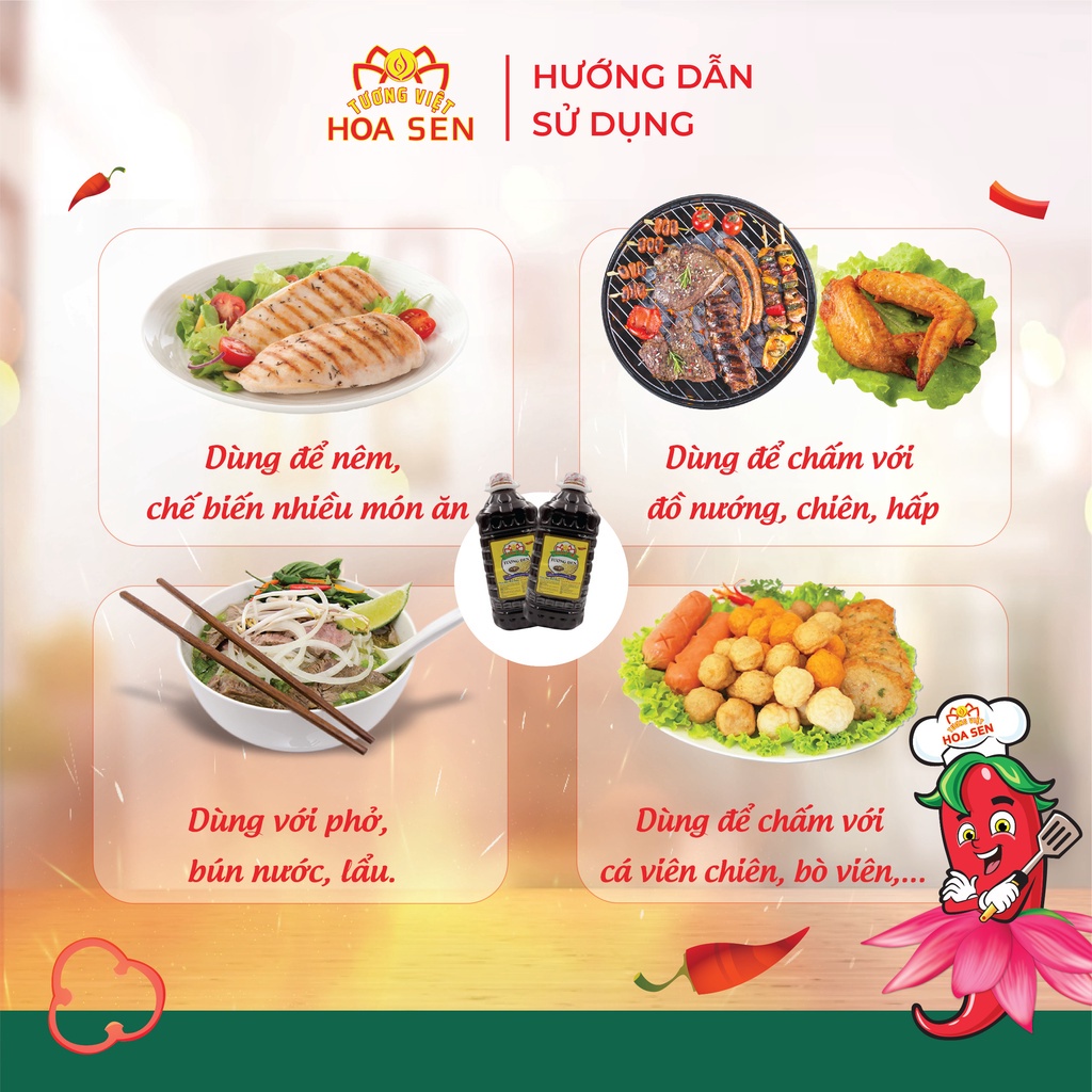 Tương đen 4.2kg bình tròn, đậm đà bắt vị - Tương Việt Hoa Sen