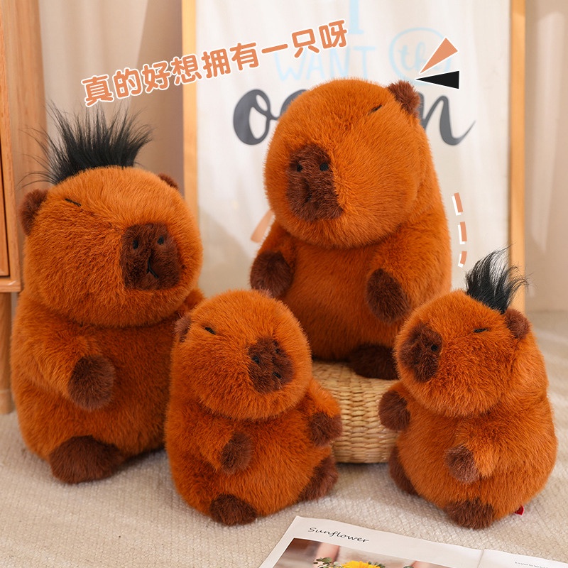 Rytanda Thú Nhồi Bông capybara Mềm Mại Đáng Yêu