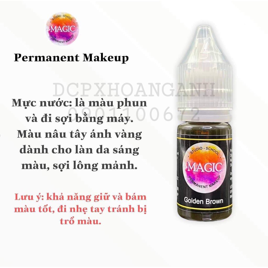 PXTM Mực Phun Xăm Magic Chuyên Điêu Khắc Hairstroke và Phun Shading - dcpxhoanganh