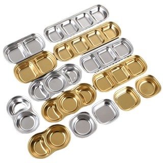 Chén Đựng Gia Vị/ Nước Chấm Bằng Thép Không Gỉ 304 Nhiều Ngăn Tiện Dụng