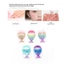 FAVORITEGOODS Bàn chải má hồng mặt nàng tiên cá, Bàn chải trang điểm đuôi nàng tiên cá dạng bột đầy màu sắc, Bàn chải móng tay hình đuôi cá mềm Bàn chải mỹ phẩm Dụng cụ làm móng tay