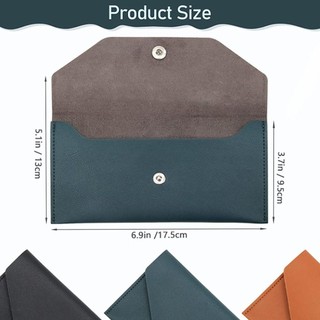 Jkdesign Túi đựng tiền, Ví phong bì tiền mặt chống mài mòn, Da PU có thể tái sử dụng Thẻ tín dụng siêu mỏng Holoder Nam Nữ