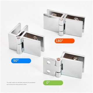 Kẹp Cửa Kính Bằng Kẽm Xoay 90 Độ 180 Độ Siêu Bền Tiện Dụng Cho Nhà Tắm / Nội Thất