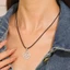 Mặt dây chuyền xoắn ốc cổ điển Vòng cổ dây da dệt tay dành cho nữ Unisex Boho Vòng cổ xoắn ốc Trang sức thời trang Mới