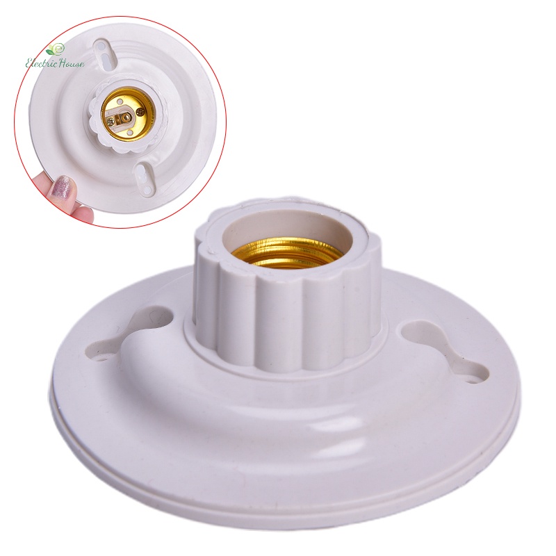 [Nhà Điện] Giá Đỡ Bóng Đèn LED E27 Ổ Cắm Tròn E27 Đế Đèn Ổ Cắm Đế Vít mới