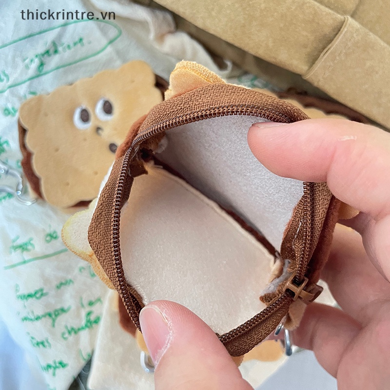 Th Kawaii Túi Đựng Tiền Xu / Thẻ / Chìa Khóa Hình Bánh Kem Nhồi Bông Làm Quà Sinh Nhật Cho Bé vn
