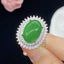 ⭐ Chính Hãng Nhẫn Bạc Nhiều Phong Cách ice chrysoprase series Bán Chạy Kỷ Niệm Cổ Điển Cho Nữ